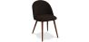 Buy Dining Chair - Upholstered in Fabric - Scandinavian Style - Bennett Dark Brown 58982 in the United Kingdom