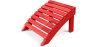 Buy Garden Chair Footrest Adirondack Wood Outdoor Furniture - Anela Red 60006 - in the UK
