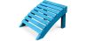 Buy Garden Chair Footrest Adirondack Wood Outdoor Furniture - Anela Turquoise 60006 at MyFaktory