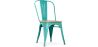 Buy Dining Chair Bistrot Metalix Industrial Metal and Light Wood - New Edition Pastel green 60123 - in the UK