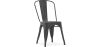 Buy Dining chair Bistrot Metalix industrial Metal - New Edition Dark grey 60136 at MyFaktory