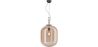 Buy Glass pendant light in modern design, metal and glass - Crada - Big Amber 60403 - in the UK