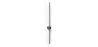 Buy Aluminum stick wall light in modern design, 100cm - Grobe Black 60422 - in the UK