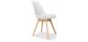 Buy Brielle Scandinavian design Chair with cushion White 58293 - in the UK