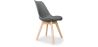 Buy Brielle Scandinavian design Chair with cushion Dark grey 58293 home delivery