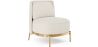 Buy Designer Armchair - Upholstered in Bouclé Fabric - Sabah White 61015 - in the UK