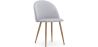 Buy Dining Chair - Upholstered in Velvet - Backrest with Pattern - Bennett Light grey 61146 at MyFaktory