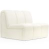 Buy Straight Module Sofa - Upholstered in Bouclé Fabric - Barkleyn White 61249 - in the UK