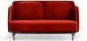 Buy Two-Seater Sofa - Upholstered in Velvet - Hynu Red 61002 at MyFaktory