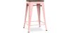 Buy Bar Stool - Industrial Design - Wood & Steel - 60cm -Metalix Pastel orange 58354 home delivery