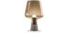 Buy Stone and smoked glass lamp - Seren Brown 59166 - in the UK