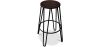 Buy Hairpin Stool - 74cm - Dark wood and metal Black 58321 - in the UK
