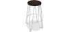 Buy Hairpin Stool - 74cm - Dark wood and metal White 58321 - prices