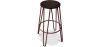 Buy Hairpin Stool - 74cm - Dark wood and metal Bronze 58321 home delivery