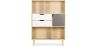 Buy Wooden Bookshelf - Scandinavian Design - Polani Natural wood 59648 - in the UK
