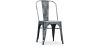 Buy Bistrot Metalix style chair square Seat - New edition - Metal Industriel 59687 - in the UK