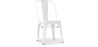 Buy Bistrot Metalix style chair square Seat - New edition - Metal White 59687 at MyFaktory