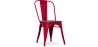Buy Bistrot Metalix Chair Wooden seat New edition - Metal Red 59804 - in the UK