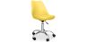 Buy Tulip swivel office chair with wheels Yellow 58487 home delivery