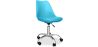 Buy Tulip swivel office chair with wheels Light blue 58487 in the United Kingdom