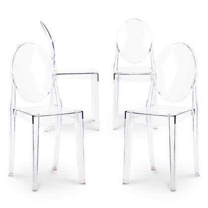 Buy X4 Dining chair Victoire Design Transparent Grey transparent 16459 - prices 