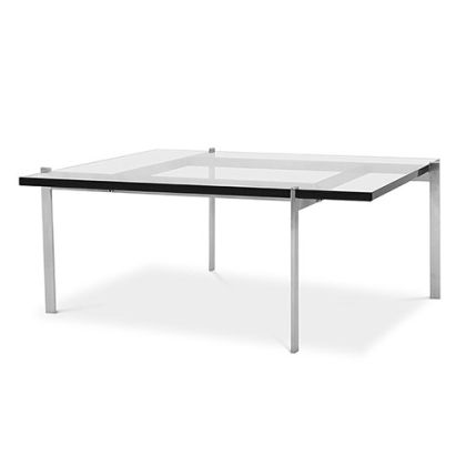 Buy PY61 Coffee table - Square - 15mm Glass Steel 16320 at MyFaktory 