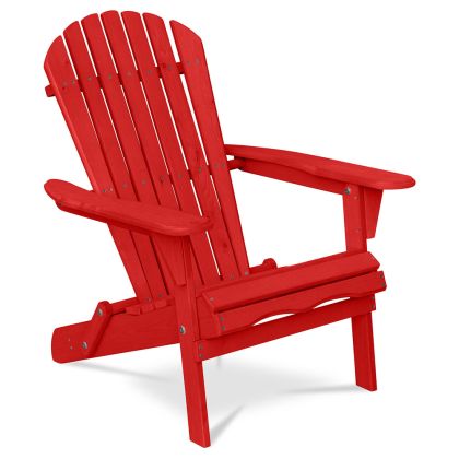 Buy Adirondack Garden Chair - Wood Red 59415 - in the UK 