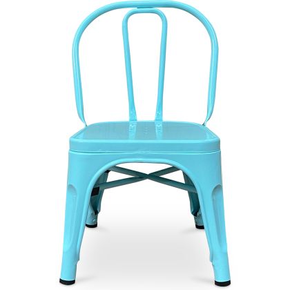 Buy Bistrot Metalix Kid Chair - Metal Turquoise 59683 in the United Kingdom 