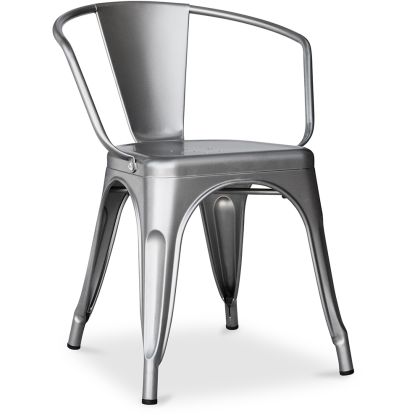 Buy  Bistrot Metalix chair with armrests New Edition - Metal Industriel 59809 at MyFaktory 