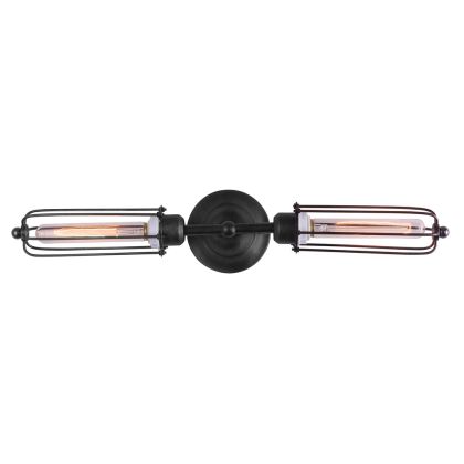 Buy Edison Chandelier Straight Wall lamp – Carbon Steel Black 50866 in the United Kingdom 