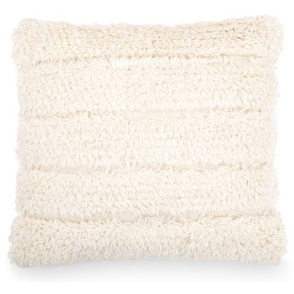 Buy Boho Bali Style Wool Cushion cover + filling - Akasha White 60190 - in the UK