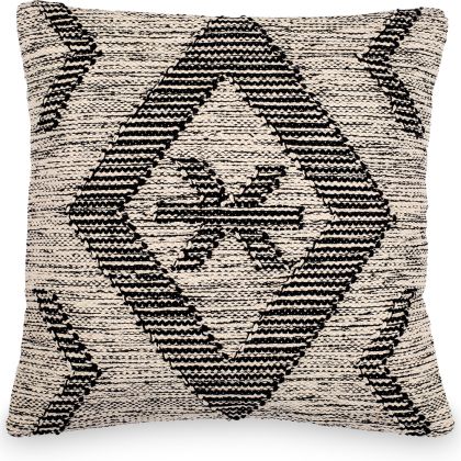 Buy Square Cotton Cushion in Boho Bali Style cover + filling - Rose Black 60192 - in the UK