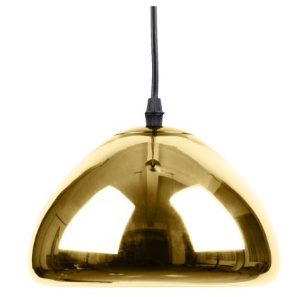 Buy Empty Pendant Lamp  - 18cm - Chromed Metal Gold 51886 in the United Kingdom
