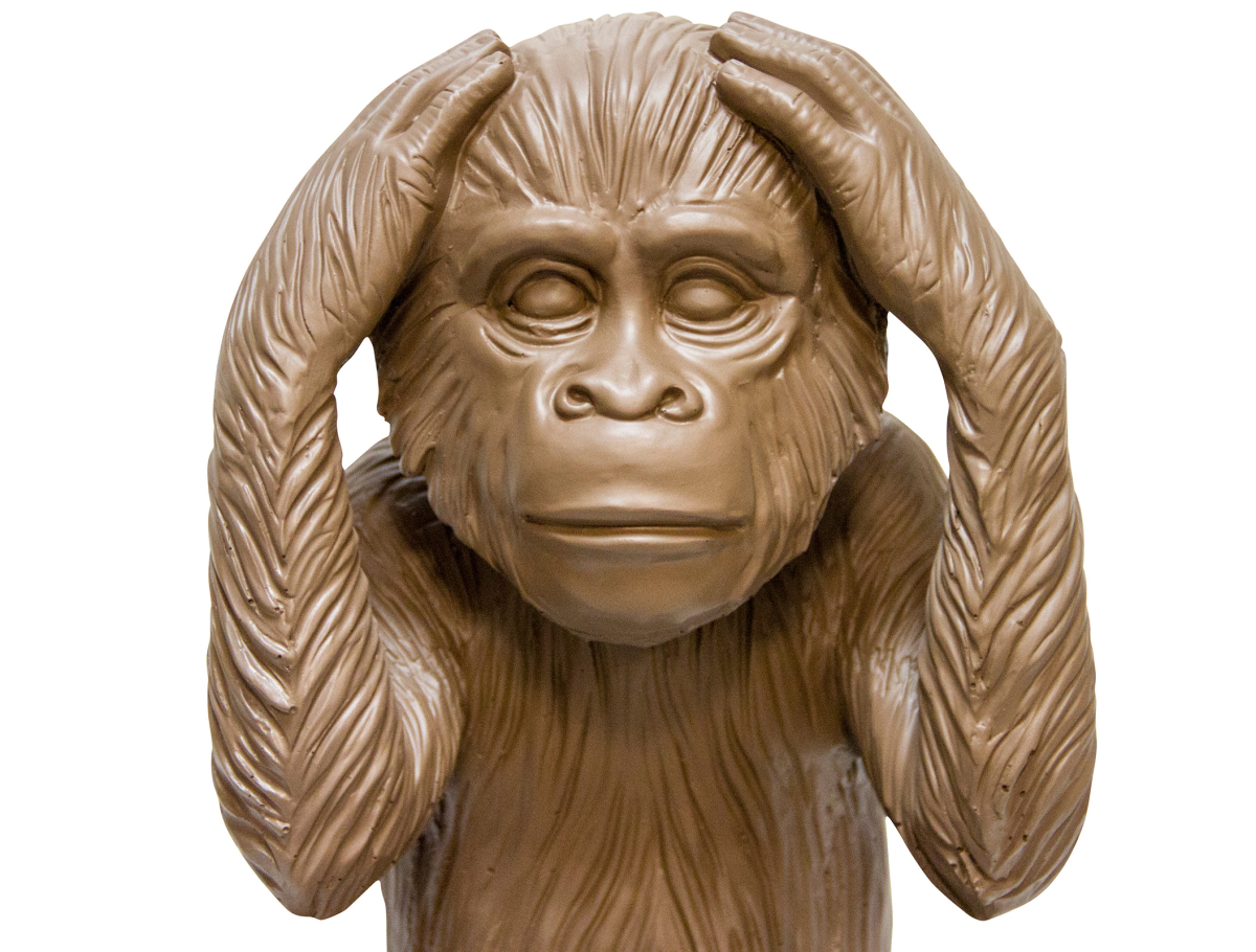 Buy Decorative Design Figure - Deaf Monkey - Sense Brown 58447 home delivery