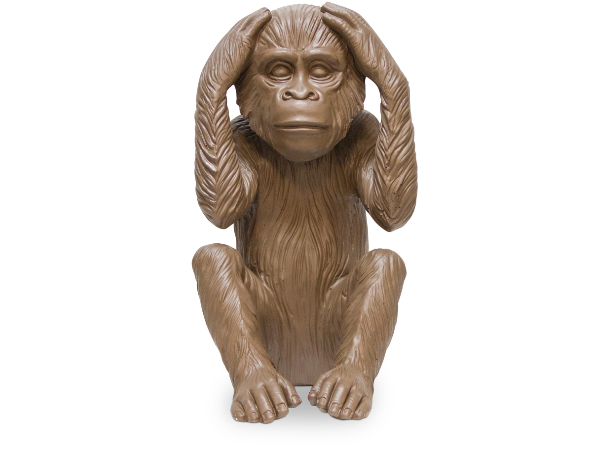 Buy Decorative Design Figure - Deaf Monkey - Sense Brown 58447 - in the UK