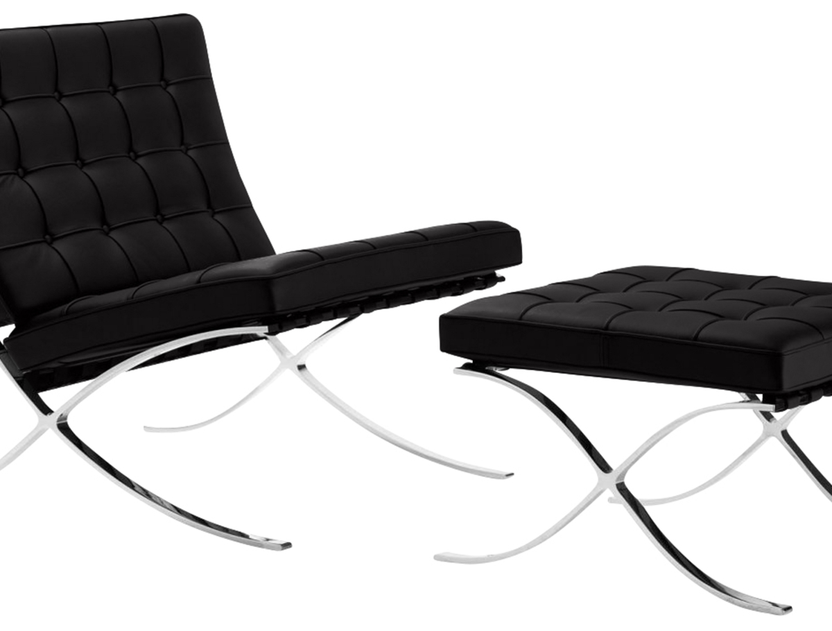 Buy City Armchair with Matching Ottoman - Faux Leather Black 13183 - prices