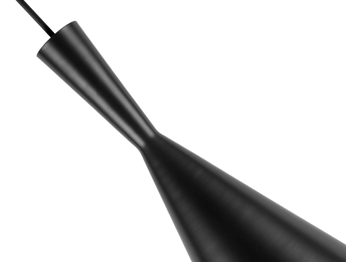 Buy Tall Shade Pendant Lamp - Aluminium Black 22728 in the United Kingdom