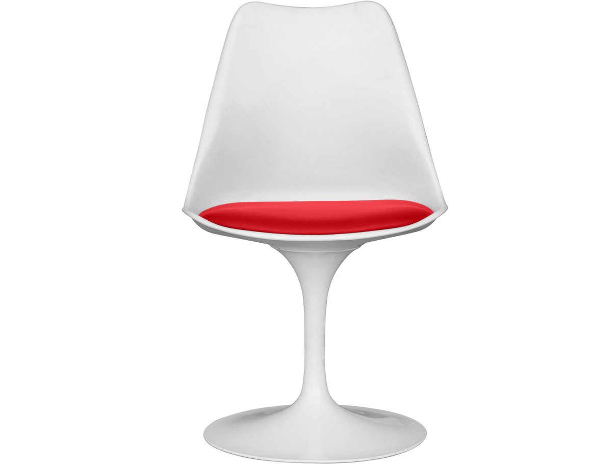 Buy Dining Chair - White Swivel Chair - Tulipa Red 59156 - in the UK