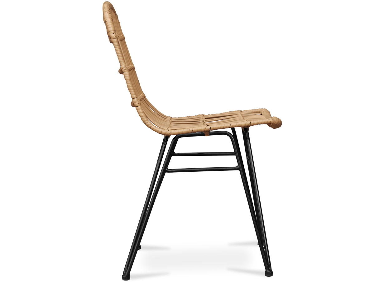 Buy Synthetic wicker dining chair - Magony Dark Brown 59255 home delivery