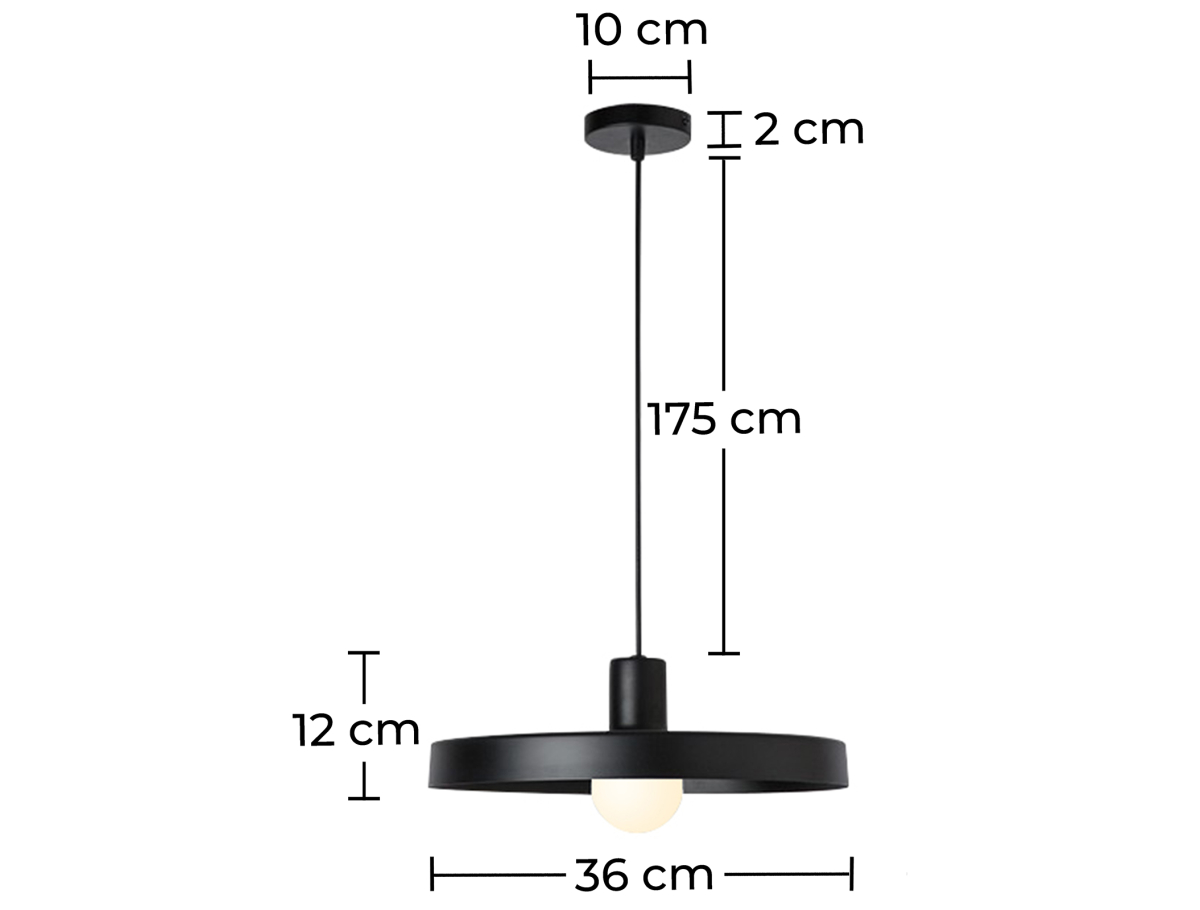 Buy Brander nordic pendant lamp - Metal Black 59292 - prices