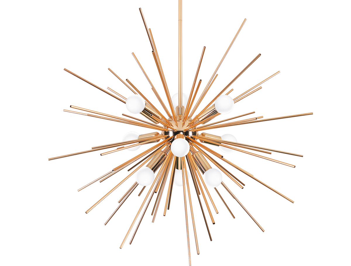 Buy Lydia 9 bulbs hanging lamp  - Metal Gold 59328 at MyFaktory