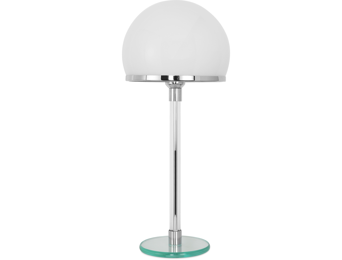 Buy Bauha Desk Lamp - Chrome Copper/Opal Glass White 13292 - in the UK