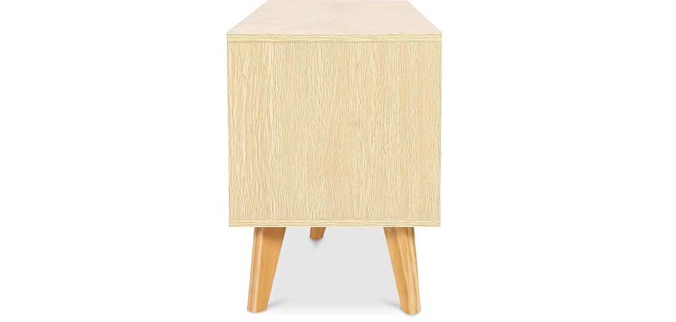 Buy Wooden TV Stand - Scandinavian Design - Erica  Yellow 59657 home delivery