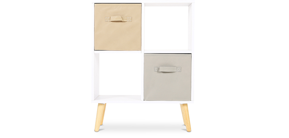 Buy  Wooden Shelf - Scandinavian Design - Small - Honuk White 59649 - in the UK