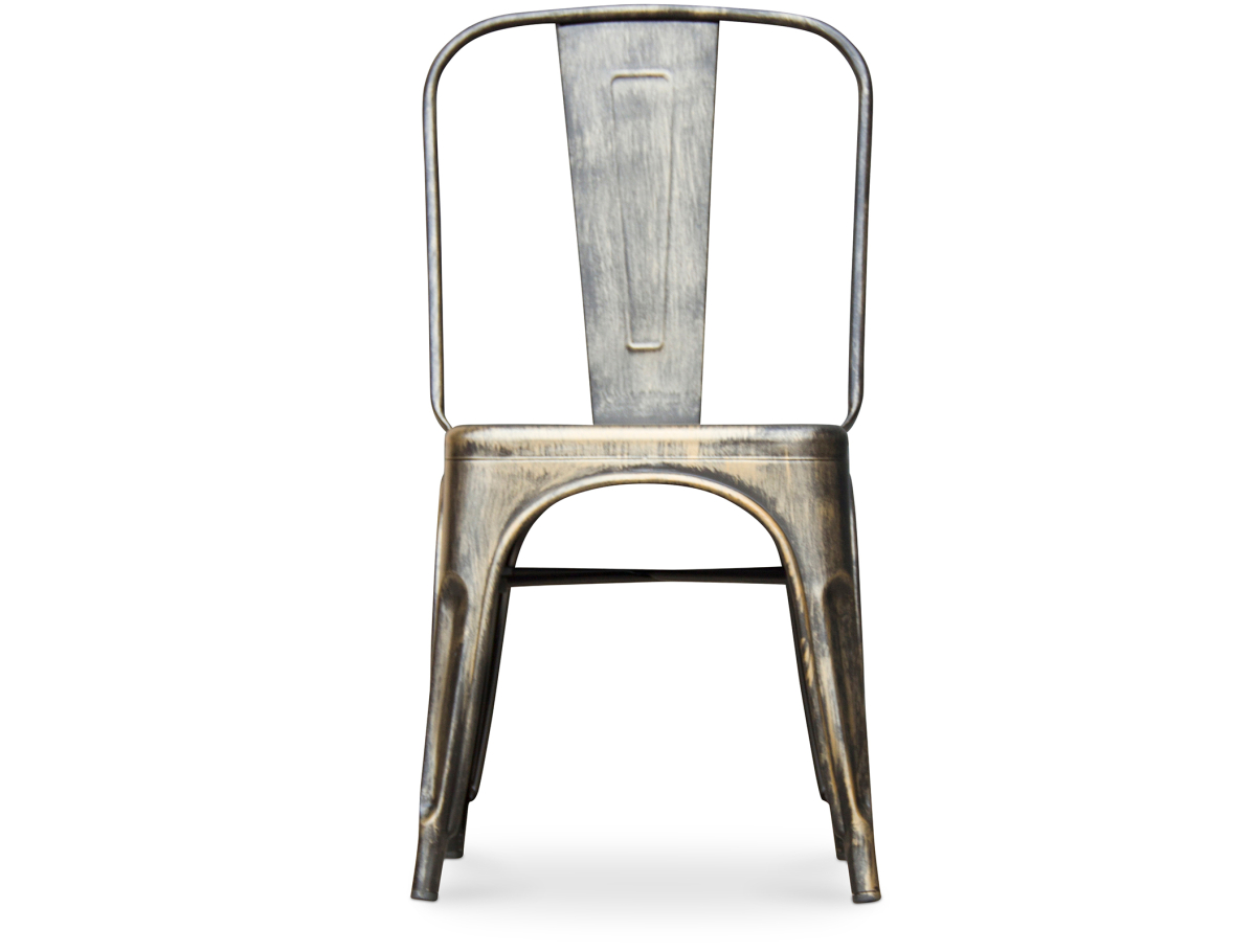 Buy Bistrot Metalix style chair square Seat - New edition - Metal Industriel 59687 - in the UK