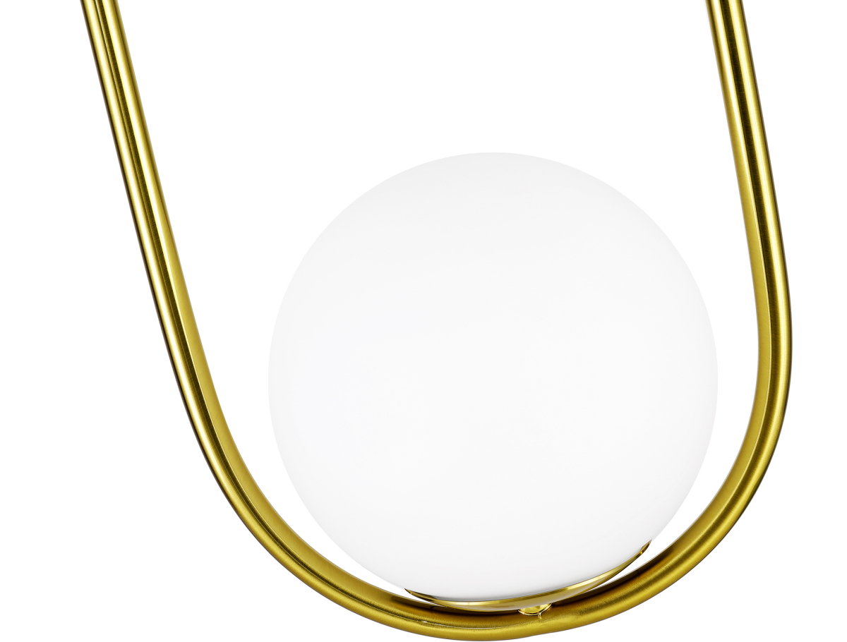Buy Lucille Hanging Lamp - Metal and Glass Gold 59624 in the United Kingdom