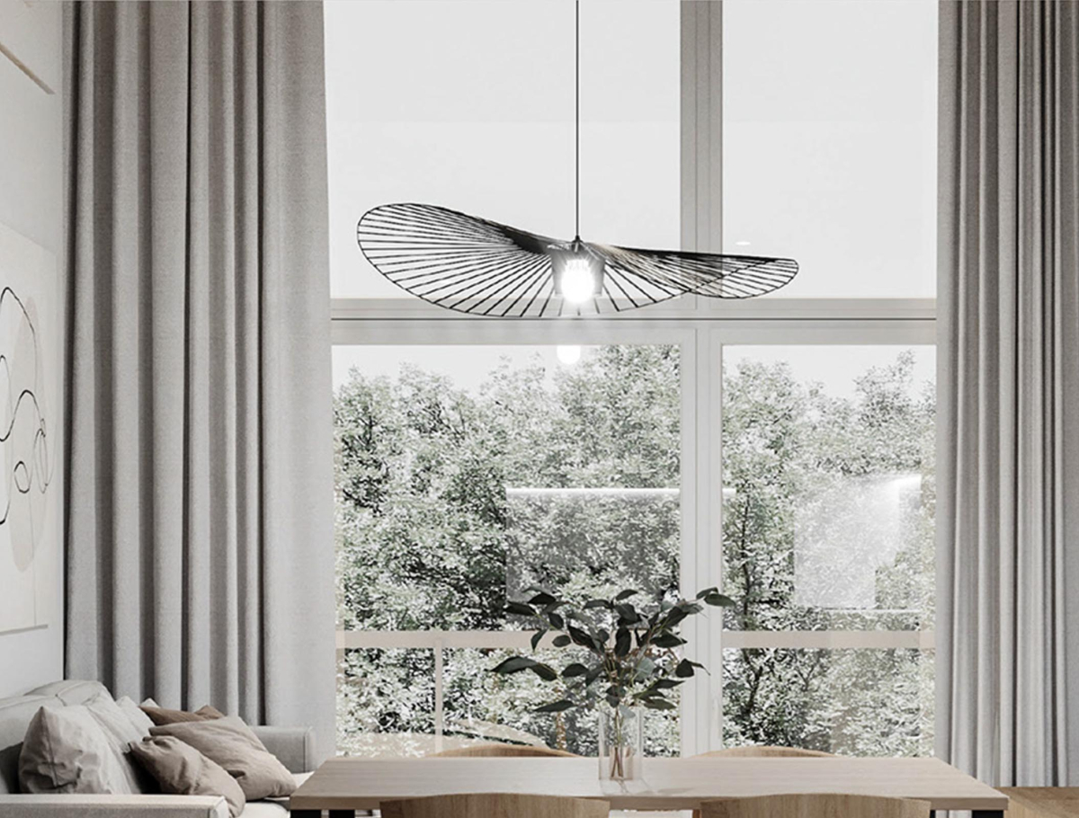 Buy Hanging Lamp Vertice - Metal - 80cm Black 59903 - in the UK
