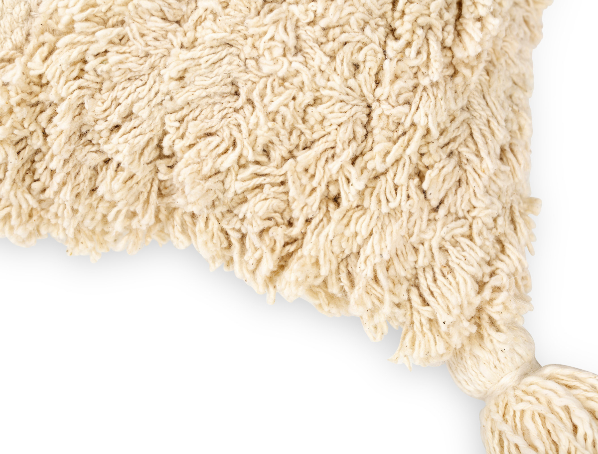 Buy Square Cotton Cushion in Boho Bali Style cover + filling - Laily White 60216 in the United Kingdom