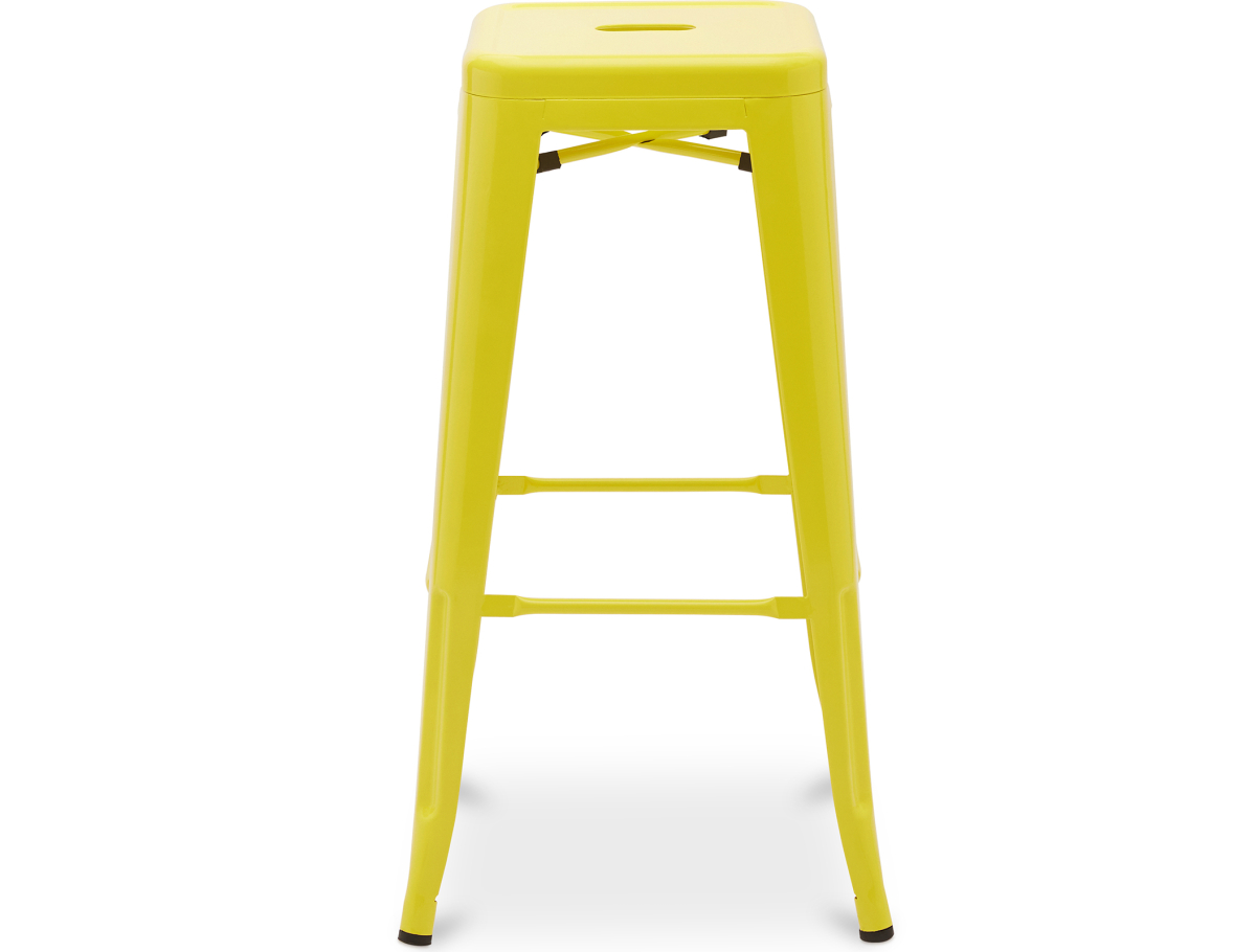 Buy Bar Stool - Industrial Design - 76cm - Metalix Yellow 60148 - in the UK