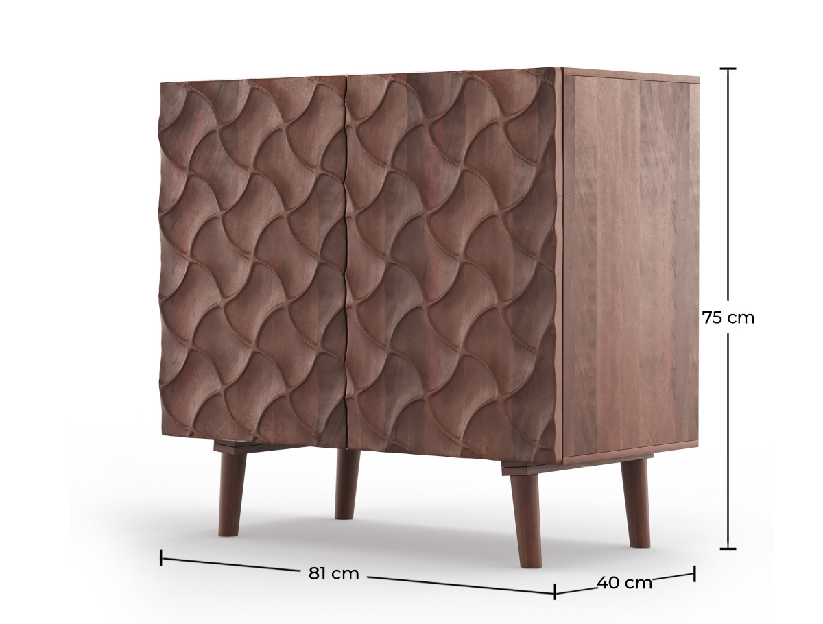 Buy Wooden Sideboard - Boho Bali Design - Utra Natural wood 60371 - in the UK